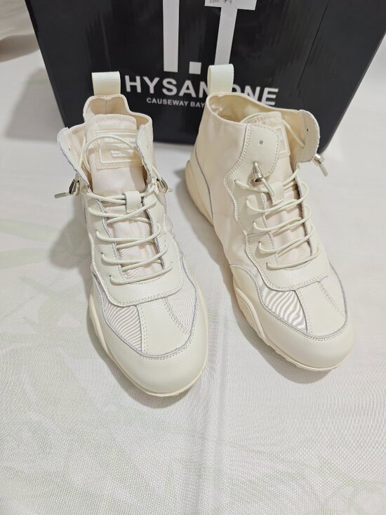 New York Yankees Shoes - White Women New York Yankees High Top Sneakers